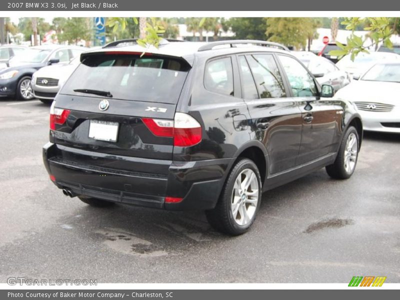 Jet Black / Black 2007 BMW X3 3.0si