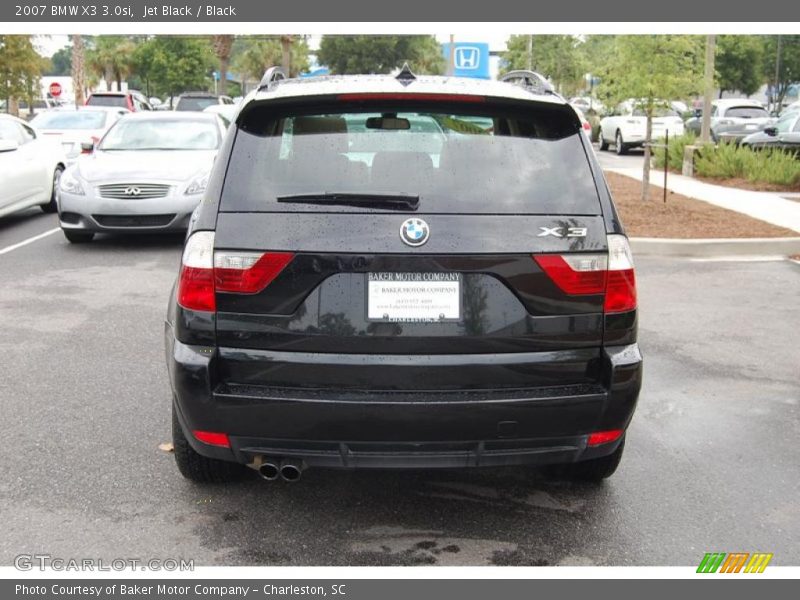 Jet Black / Black 2007 BMW X3 3.0si