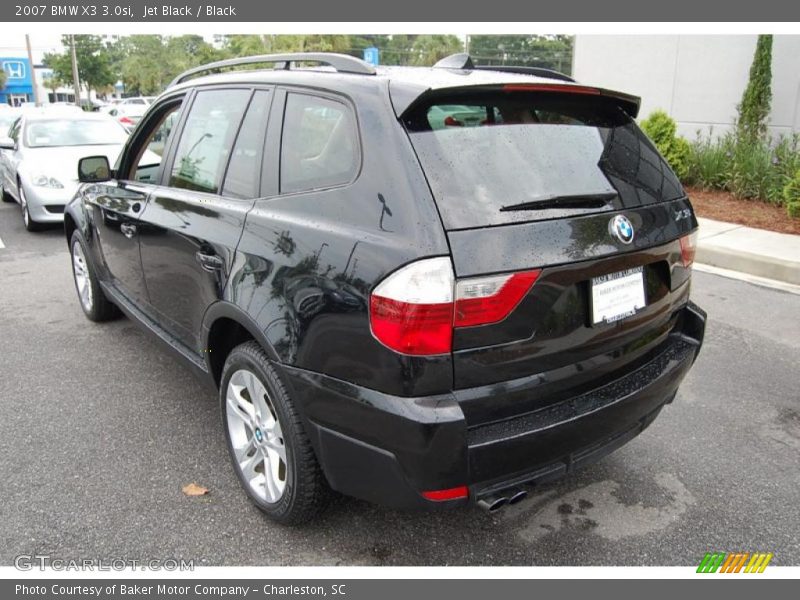Jet Black / Black 2007 BMW X3 3.0si