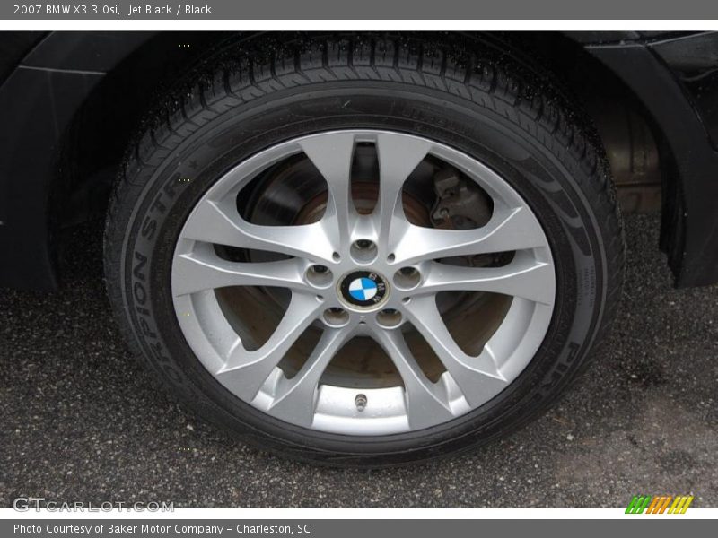 Jet Black / Black 2007 BMW X3 3.0si