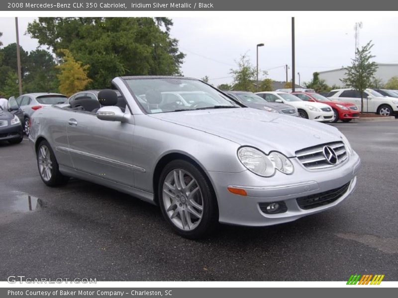 Iridium Silver Metallic / Black 2008 Mercedes-Benz CLK 350 Cabriolet