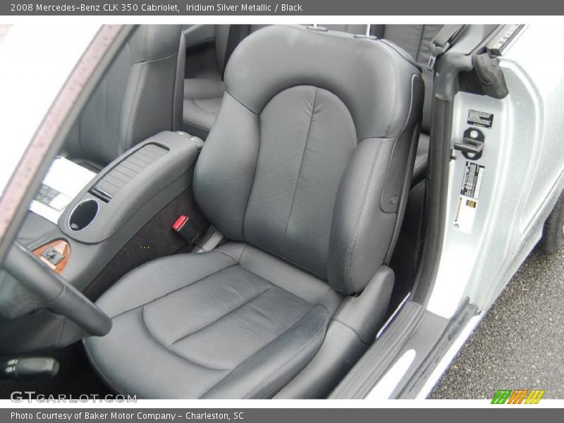 Iridium Silver Metallic / Black 2008 Mercedes-Benz CLK 350 Cabriolet
