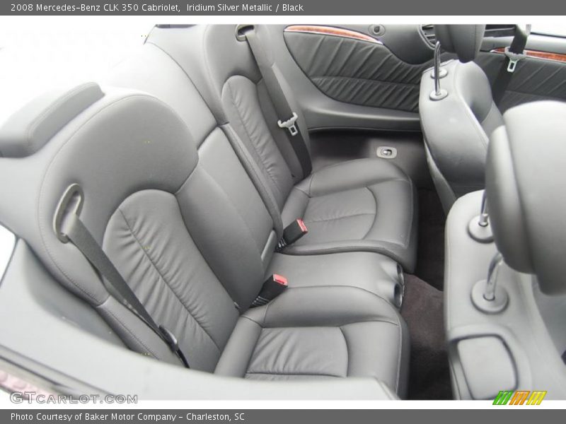 Iridium Silver Metallic / Black 2008 Mercedes-Benz CLK 350 Cabriolet
