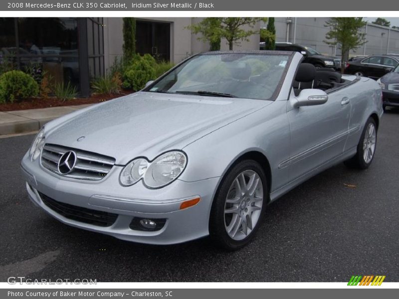 Iridium Silver Metallic / Black 2008 Mercedes-Benz CLK 350 Cabriolet