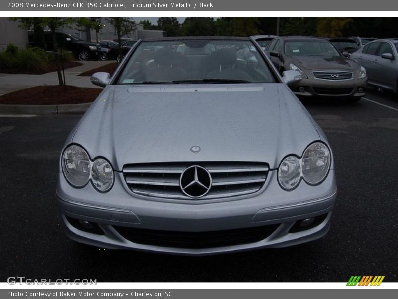 Iridium Silver Metallic / Black 2008 Mercedes-Benz CLK 350 Cabriolet