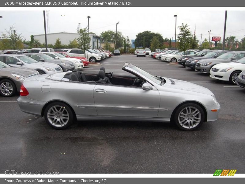 Iridium Silver Metallic / Black 2008 Mercedes-Benz CLK 350 Cabriolet