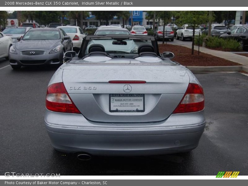 Iridium Silver Metallic / Black 2008 Mercedes-Benz CLK 350 Cabriolet