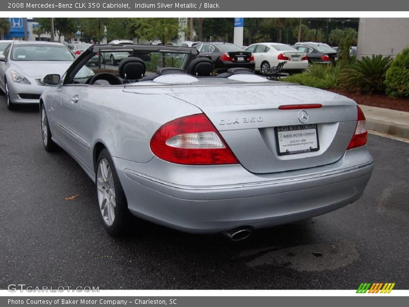 Iridium Silver Metallic / Black 2008 Mercedes-Benz CLK 350 Cabriolet