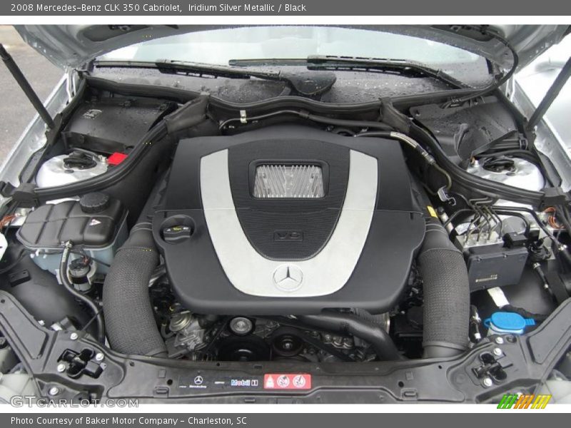 Iridium Silver Metallic / Black 2008 Mercedes-Benz CLK 350 Cabriolet