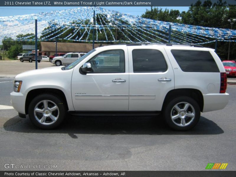 White Diamond Tricoat / Light Cashmere/Dark Cashmere 2011 Chevrolet Tahoe LTZ