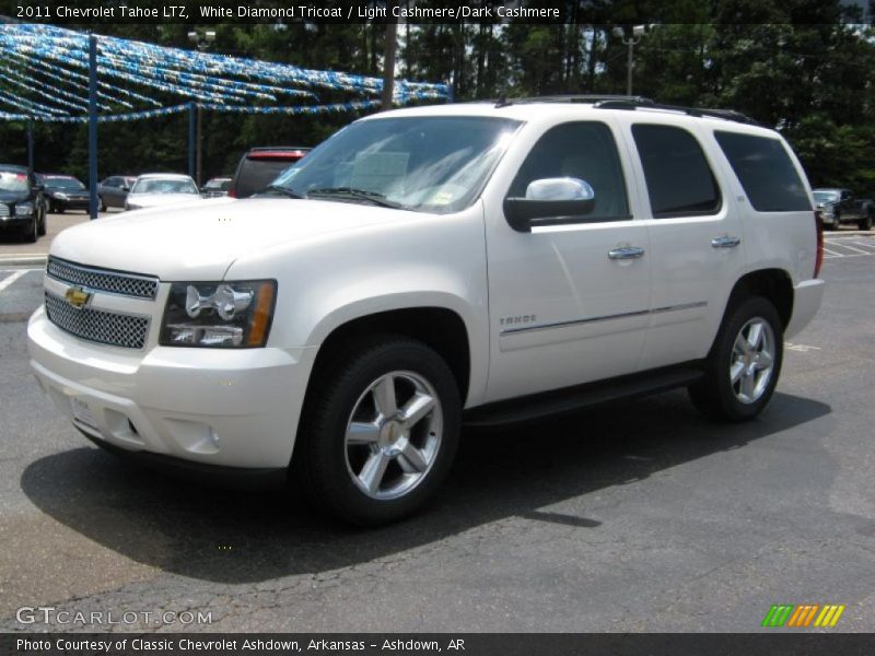 White Diamond Tricoat / Light Cashmere/Dark Cashmere 2011 Chevrolet Tahoe LTZ