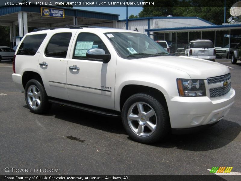 White Diamond Tricoat / Light Cashmere/Dark Cashmere 2011 Chevrolet Tahoe LTZ