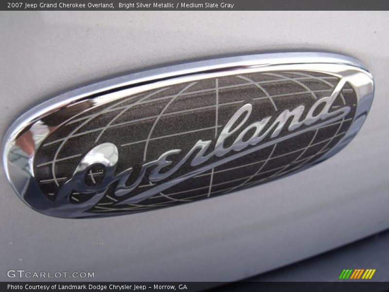 Bright Silver Metallic / Medium Slate Gray 2007 Jeep Grand Cherokee Overland