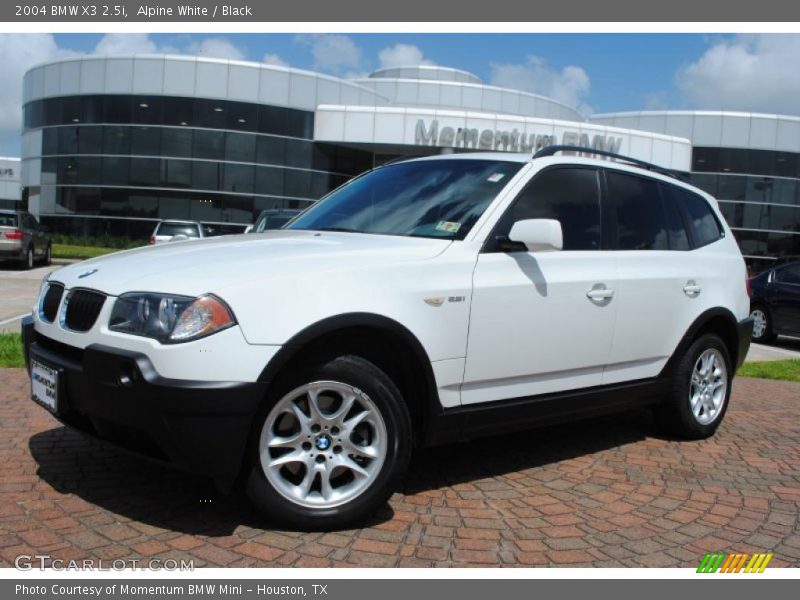 Alpine White / Black 2004 BMW X3 2.5i