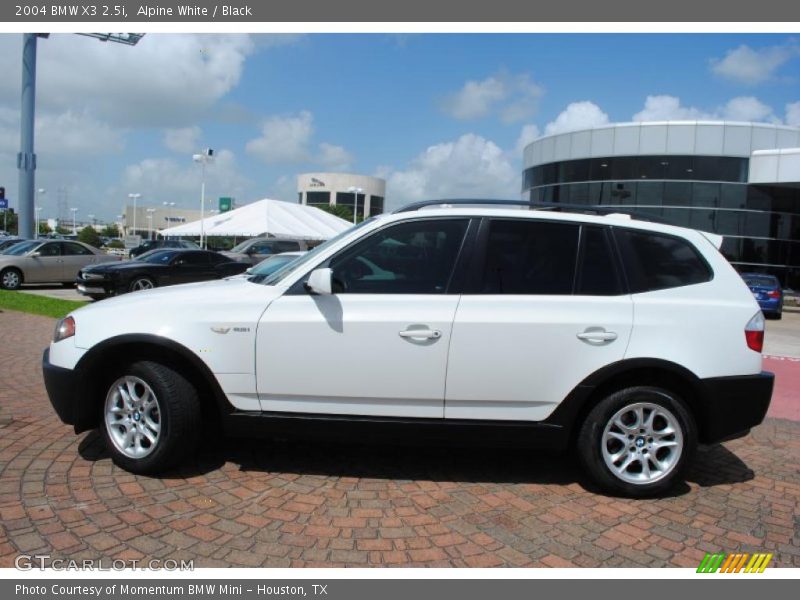Alpine White / Black 2004 BMW X3 2.5i