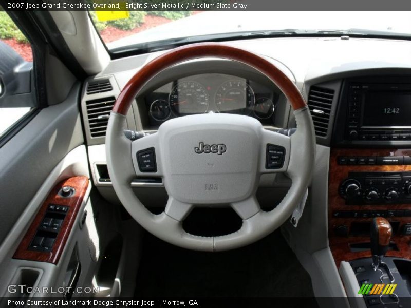 Bright Silver Metallic / Medium Slate Gray 2007 Jeep Grand Cherokee Overland