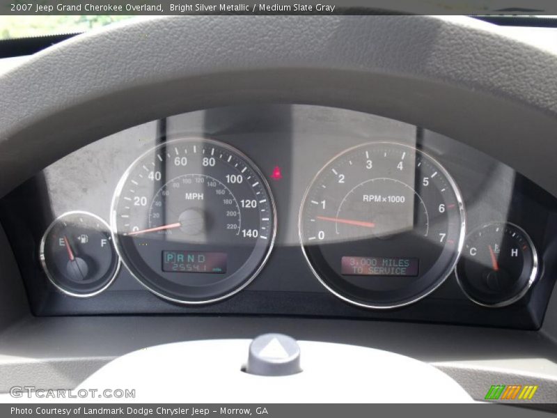 Bright Silver Metallic / Medium Slate Gray 2007 Jeep Grand Cherokee Overland