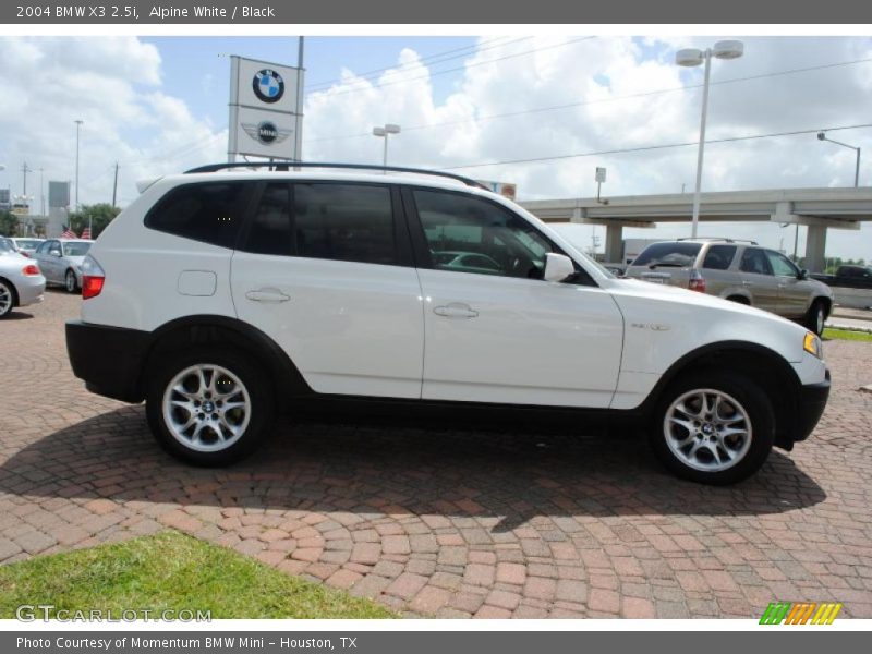 Alpine White / Black 2004 BMW X3 2.5i