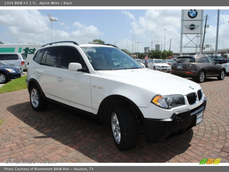 Alpine White / Black 2004 BMW X3 2.5i