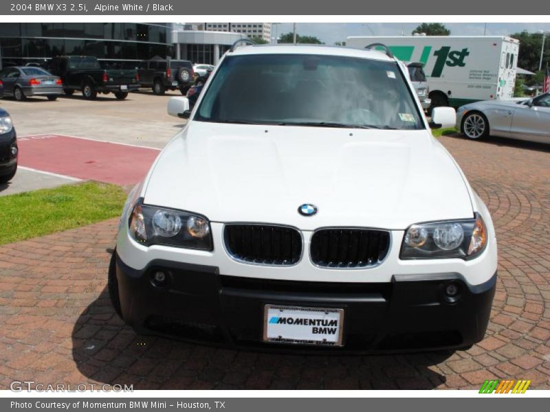 Alpine White / Black 2004 BMW X3 2.5i