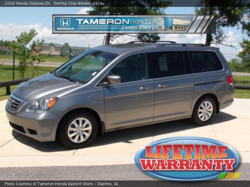 Sterling Gray Metallic / Gray 2009 Honda Odyssey EX