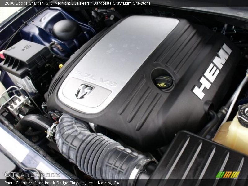 Midnight Blue Pearl / Dark Slate Gray/Light Graystone 2006 Dodge Charger R/T