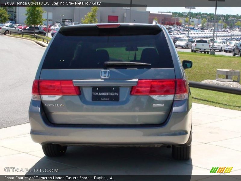 Sterling Gray Metallic / Gray 2009 Honda Odyssey EX