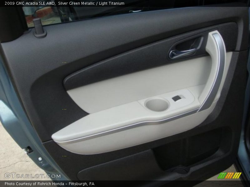 Silver Green Metallic / Light Titanium 2009 GMC Acadia SLE AWD