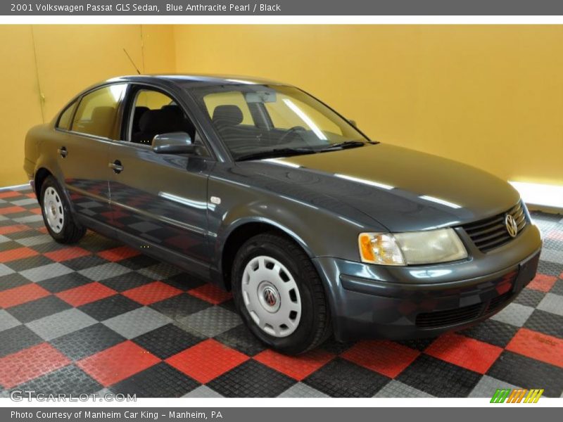 Blue Anthracite Pearl / Black 2001 Volkswagen Passat GLS Sedan