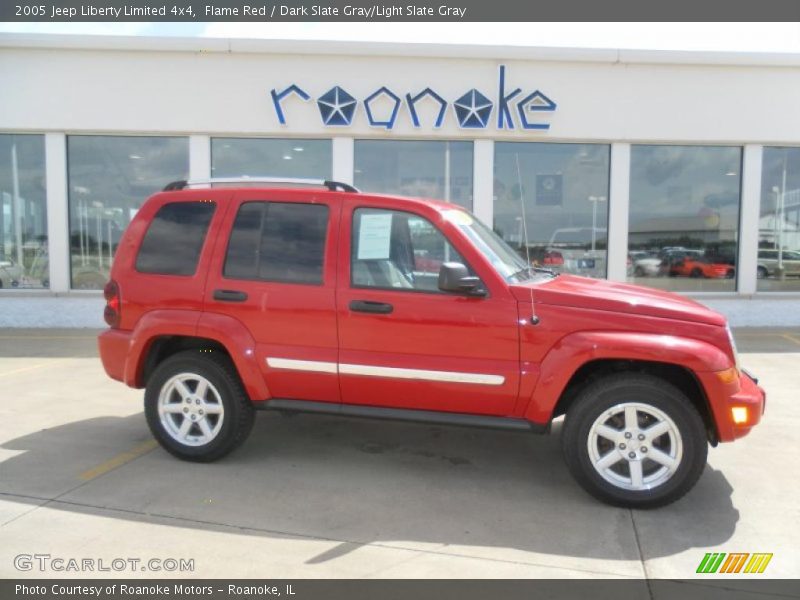 Flame Red / Dark Slate Gray/Light Slate Gray 2005 Jeep Liberty Limited 4x4