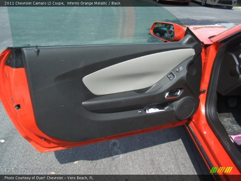 Inferno Orange Metallic / Black 2011 Chevrolet Camaro LS Coupe