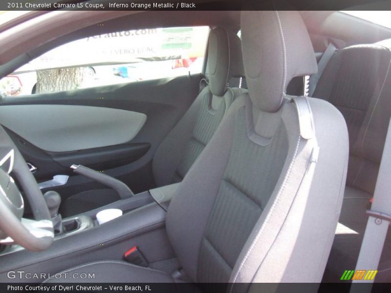 Inferno Orange Metallic / Black 2011 Chevrolet Camaro LS Coupe