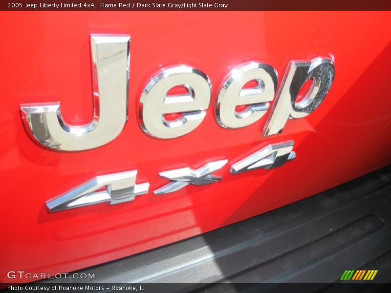 Flame Red / Dark Slate Gray/Light Slate Gray 2005 Jeep Liberty Limited 4x4