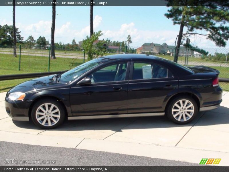 Brilliant Black / Light Taupe 2006 Chrysler Sebring TSI Sedan