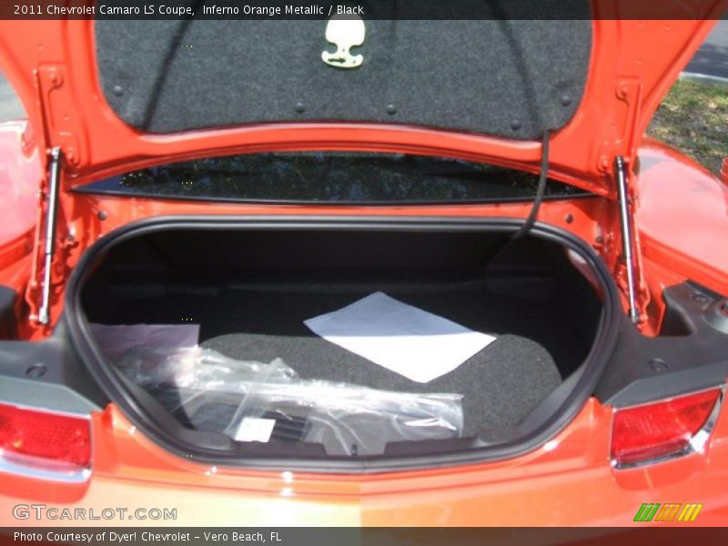 Inferno Orange Metallic / Black 2011 Chevrolet Camaro LS Coupe