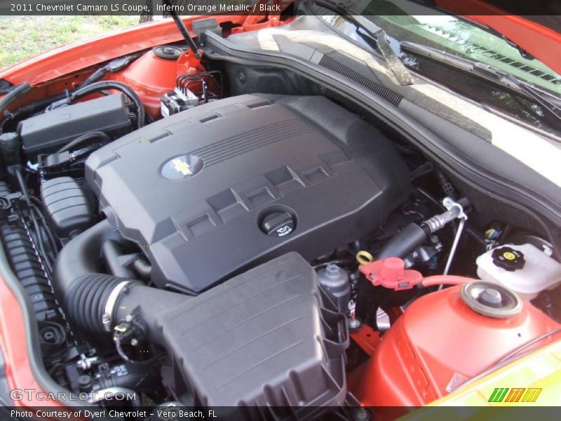 Inferno Orange Metallic / Black 2011 Chevrolet Camaro LS Coupe