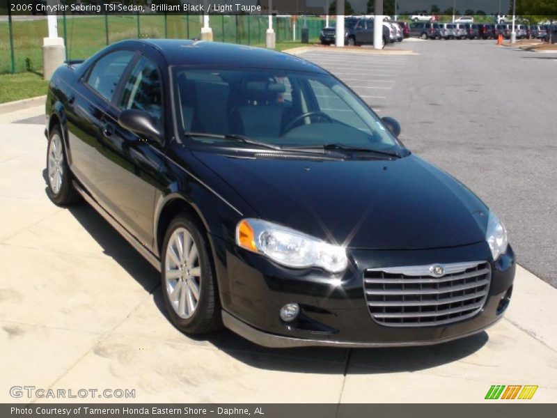 Brilliant Black / Light Taupe 2006 Chrysler Sebring TSI Sedan