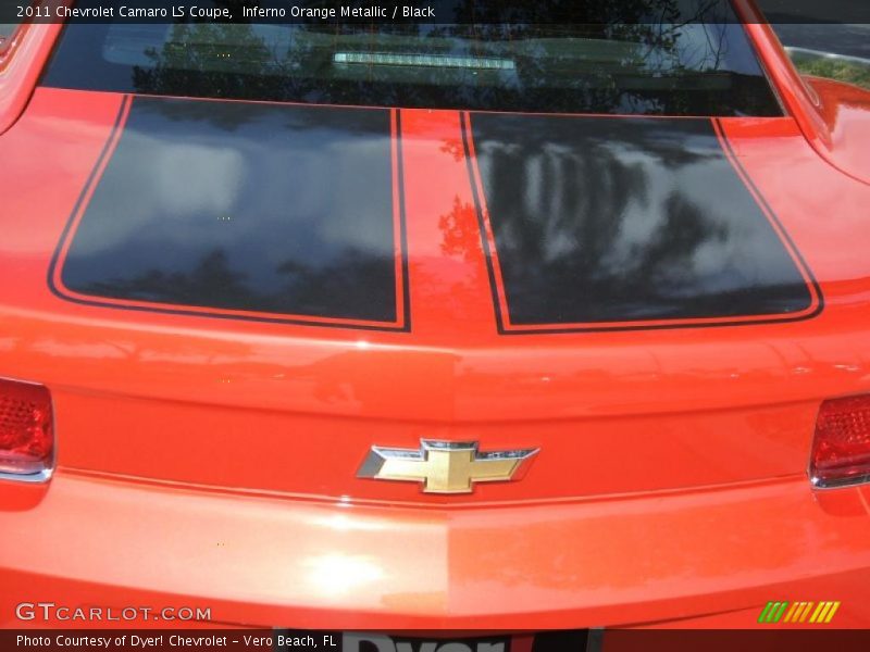 Inferno Orange Metallic / Black 2011 Chevrolet Camaro LS Coupe