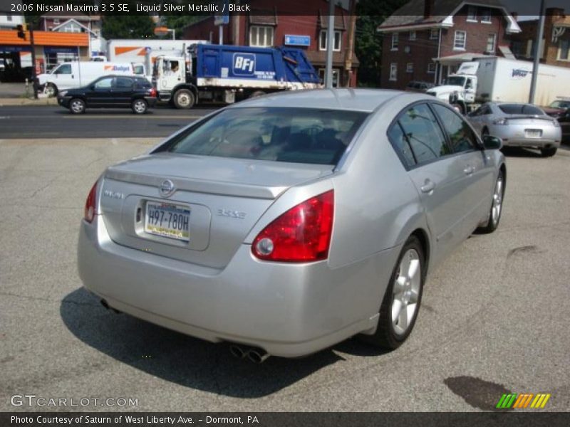 Liquid Silver Metallic / Black 2006 Nissan Maxima 3.5 SE