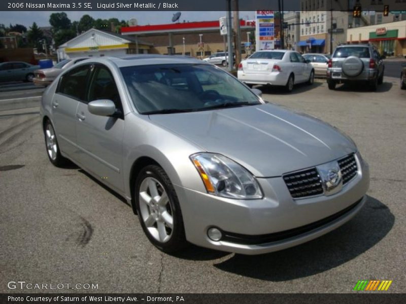 Liquid Silver Metallic / Black 2006 Nissan Maxima 3.5 SE