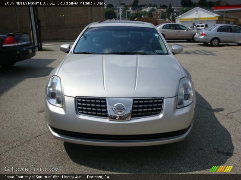 Liquid Silver Metallic / Black 2006 Nissan Maxima 3.5 SE