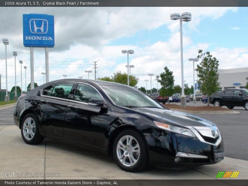 Crystal Black Pearl / Parchment 2009 Acura TL 3.5