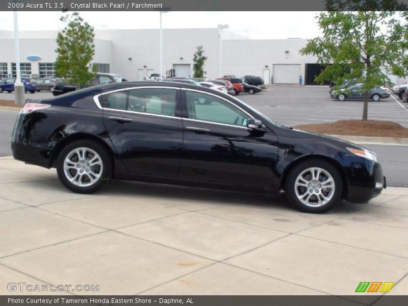 Crystal Black Pearl / Parchment 2009 Acura TL 3.5