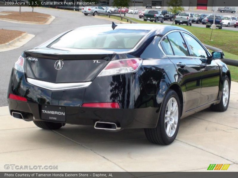 Crystal Black Pearl / Parchment 2009 Acura TL 3.5