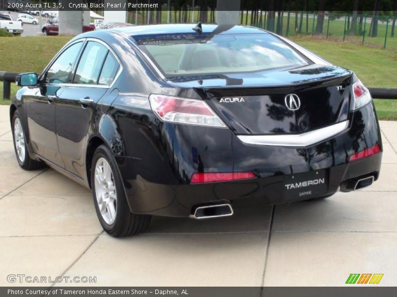 Crystal Black Pearl / Parchment 2009 Acura TL 3.5