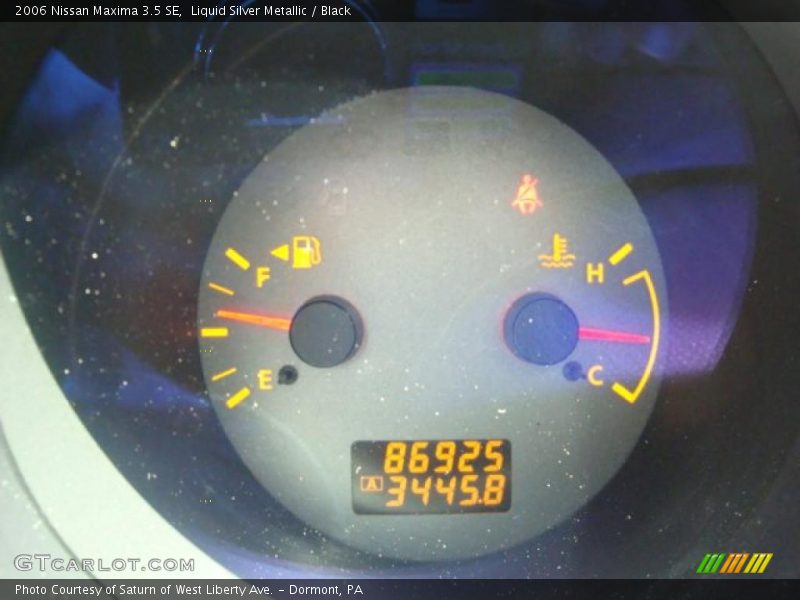 Liquid Silver Metallic / Black 2006 Nissan Maxima 3.5 SE