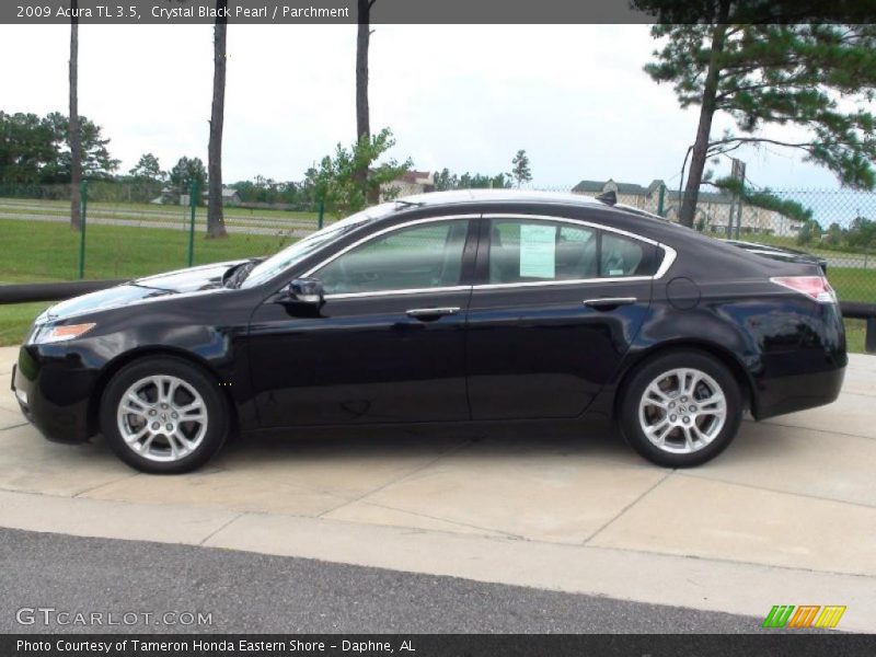 Crystal Black Pearl / Parchment 2009 Acura TL 3.5