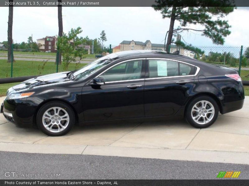 Crystal Black Pearl / Parchment 2009 Acura TL 3.5
