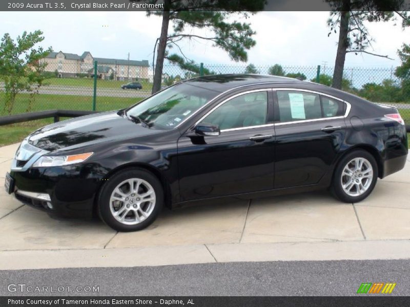 Crystal Black Pearl / Parchment 2009 Acura TL 3.5