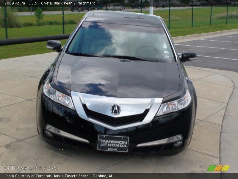 Crystal Black Pearl / Parchment 2009 Acura TL 3.5
